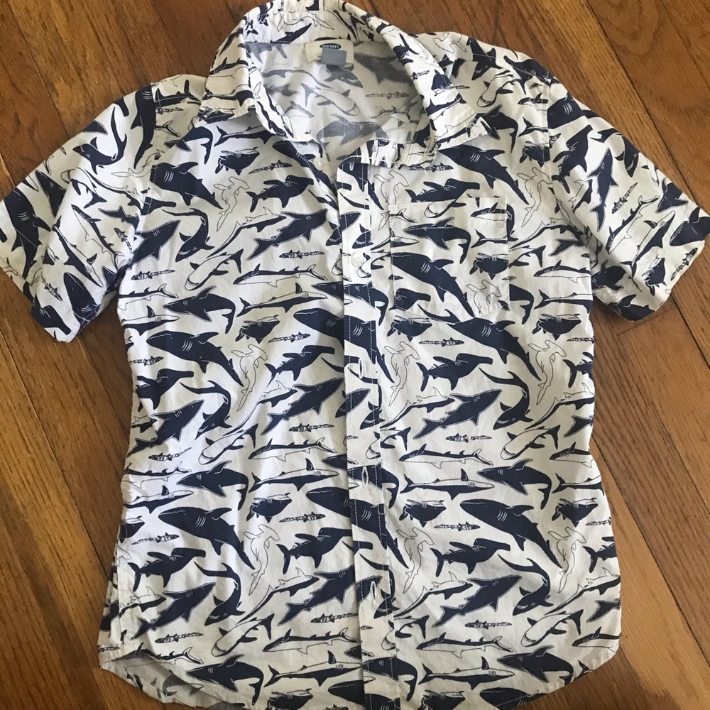 Old Navy big boy shark dressy shirt